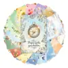 Compra Direta Transfronteiriça de 18 Pequenos Cartões de Ilustração Frescos com Texto Inspirador em Inglês, Citações Positivas de Crescimento, Decoração de Mesa