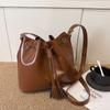 Bolso Cubo Retro de Gama Alta con Cordón para Mujer 2026 Nuevo Bolso de Hombro de Moda Tendencia Bolso Cruzado de Gama Alta