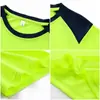 Camiseta de Cuello Redondo de Secado Rápido Hecha a Medida para Correr Equipo Deportivo Ropa de Trabajo Camiseta Publicitaria Cultural de Manga Corta Uniforme de Clase con Logo Impreso