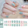 Uñas Postizas Portátiles Pre-hechas al por Mayor, Uñas Portátiles de Tira Completa Simples con un Toque de Lujo, Colección de Pegatinas Blanqueadoras para Uñas