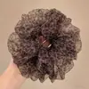 Encaje Francés Anillo para el Cabello de Intestino Grueso para Mujer Sentido de Alta Gama Tamaño Grande Flor para el Cabello Dulce Cuerda para el Cabello Combinable Cuerda para el Cabello
