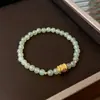 Pulsera de Cuentas de Fluorita Cristalina y Circonita Moda Lujo Ligero Pulsera de Gama Alta Temperamento de Nicho Joyería Versátil Venta al por Mayor