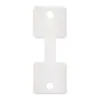 Tarjetas Plegables Pequeñas en Forma de I en Blanco 3.5*9cm Cartulina Blanca 400g Agujero Redondo Tarjeta para Empaquetar Gomas para el Cabello