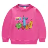 Primavera y Otoño 2026 Estilo Coreano de Dibujos Animados Ropa Nueva para Niños Sudadera de Cuello Redondo Camisetas de Algodón de Manga Larga para Niños y Niñas