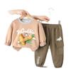 Traje de Otoño para Bebé Niño 2025 Nuevo Sudadera de Dibujos Animados Avión Conjunto de Dos Piezas Ropa para Bebés Niños Tendencia de Ropa de Primavera y Otoño