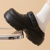 Zuecos Estilo Casa de Nieve Nuevos para Mujer, Pantuflas Cerradas de Suela Gruesa para Exteriores, Antideslizantes Transpirables que Aumentan la Altura 5cm Chanclas para Playa y Humedad