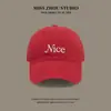 Gorra de Béisbol Negra Bordada con Letras Estilo Coreano para Mujer, Primavera y Verano, Versátil, Casual, Parte Superior Suave, Visera Ancha, Gorra Pequeña Llamativa para Hombre
