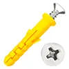 Peixe Amarelo Pequeno Conjunto de Buchas de Expansão de Plástico Parafuso de Expansão Autoatarraxante de Nylon Meigu Nail M6/M8/M12