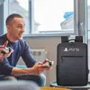 1 Lona Negra Adecuada para Bolsa de Viaje para Cosméticos Ps5 Bolsa para Consola de Juegos Ps5 Bolsa de Tela con "Ps