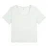 Verão Novo Estilo Ombro Renda Multicor Blusa Tamanho Plus Feminina Solta Emagrecedora Versátil Manga Curta Camiseta 65282