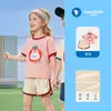 [10A Antibacteriano] Conjunto de Dos Piezas de Verano 2026 para Niños Camiseta de Manga Corta y Shorts Conjunto de Verano para Niños Niñas Bebé Dibujos Animados