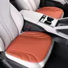 Cojín de asiento de coche de algodón látex de alta gama, una sola pieza, apto para todas las estaciones, almohadilla de asiento de cuero gamuza, tacto premium, cojín de asiento ventilado y transpirable