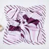 Lenço de Seda Profissional 60cm Feminino Primavera Outono Moda Clássica Versátil Lenço Listrado Comissário de Voo Banco Decoração Profissional Lenço de Pescoço