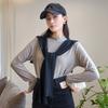 Outono e inverno nova camisa de fundo feminina renda manga comprida meia gola alta cruz jacquard top solto moda interior emagrecer