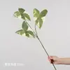 Flores artificiais em tons de verde, de haste única, para decoração de local de casamento, decoração de salão de casamento de luxo, arranjos florais de plástico