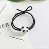 Tendência nacional corda de cabelo de panda gigante anel de cabelo de desenho animado acessórios de cabelo femininos corda de cabelo tridimensional fofa elástico infantil adorno de cabeça atacado
