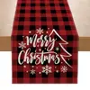 Amazon Nuevo Camino de Mesa con Estampado Navideño Decoración Festiva para el Hogar Mantel Pequeño de Lino Mantel Pequeño Individual de Mesa