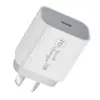 Carregador PD Australiano 25W Adaptador PD Europeu Heg 20W Carregador PD Indiano Cabeça de Carregamento PD Heg