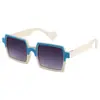 Gafas de Sol para Padres e Hijos 2023 Nuevas Gafas de Sol para Niños Cuadradas Coloridas de Viaje para Niños y Niñas