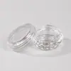 Pequena Garrafa Transparente em Formato de Diamante, Garrafa para Armazenamento com Glitter, Frasco para Acessórios de Nail Art, Formato de Diamante