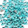 Joias de diamante para unhas azul lago atacado diamante em formato plano diamante em gota d'água estilo coração diamante de vidro joias para unhas com diamante