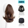 Peluca para Mujer con Coleta de Clip, Rizos en Forma de Pera, Mechones Realistas, Voluminosa y de Aspecto Natural, Mismo Estilo que la Coleta Alta de Lucy