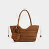 Bolso de Hombro Novedoso de Moda Hecho a Mano Calado, Bolso de Playa Tejido, Bolso Tote de Gran Capacidad