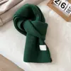 Bufanda Estilo Coreano Invierno 2025 Nueva Moda Versátil Tejida para Pareja Bufanda a Prueba de Frío Chal Cálido
