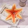 Cabeza de Flor de Lirio de Película Simulada Decoración de Paisajismo para Hogar Salón de Bodas Fila de Flores con Flores Artificiales Accesorios de Fotografía