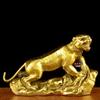 Adornos de Tigre de Latón Puro Artesanías de Tigre del Zodíaco Decoración para la Entrada de la Oficina Regalo de Cumpleaños Tamaño Grande