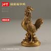 Decoración de gallo de bronce, mascota de los doce pollos del zodiaco, Fuzi, gallo dorado, mueble de TV, entrada, sala de estar, decoración artesanal para el hogar