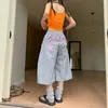 Moda transfronteriza 2026 verano nuevos pantalones cortos holgados cropped, pantalones de chándal rectos de pierna ancha, pantalones casuales unisex de pierna ancha