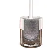 Set de escobilla para inodoro Modelo Nuevo para Limpieza del Baño del Hogar, Escobilla para Inodoro con Mango Largo Montada en la Pared con Drenaje y Adhesivo que no Deja Marca para Limpieza