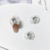 Menina bonita guerreiro unhas jóias coração dragão arco broca de unhas lote misto gelo transparente tridimensional amor diamante decoração de unhas