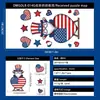 4 de Julio Día de la Independencia Americana Enano Águila Calva Pegatina Electrostática Ventana de Vidrio Decoraciones de Atmósfera Festiva