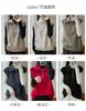 Chaleco tejido de lana pura con cremallera y cuello medio abierto, chaleco para mujer, ropa exterior sin mangas de cuello alto, chaleco suéter nicho