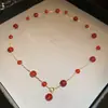Estilo Étnico Irregular Contas de Cristal Contas Colar Acessórios Feminino Luz de Luxo Alta Qualidade Corrente da Clavícula Estilo de Férias Colar