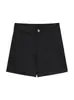 Nuevos Shorts de Mezclilla Negros 2025 para Mujer, Cintura Alta Estilo Americano, Ajustados Sexys, Shorts Calientes de Línea A Adelgazantes para Verano