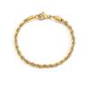 Amazon nova pulseira de corrente torcida feminina hip hop punk ouro pulseira de aço inoxidável dourada pulseira banhada a ouro joias atacado