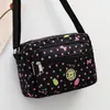 Bolsa Transversal de Ombro em Tecido Oxford para Mães de Meia-Idade e Idosas, Grande Capacidade, Bolsa Leve de Lona Floral para Compras, Bolsa Feminina para Feiras