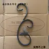 Acessórios para portão de ferro forjado grade de varanda corrimão de escada acessórios de flor parapeito de ferro chato flor curva porta de varanda de villa SC