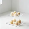 Soporte de exhibición para bodas y fiestas de cumpleaños, soporte para pasteles de acrílico transparente, soporte de exhibición de mesa de postres redondo de múltiples capas