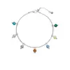 Pulseira de Design Nicho Luxo Leve, Sonho de Uma Noite de Verão, Cristal Diamante Arco-Íris, Colar Banhado a Prata Não Desbota, Joia de Mão Presente