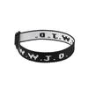 ¿Qué haría Jesús?. Pulsera de muñeca con estampado jacquard de letras, cinta, pulsera WWJD unisex, pulsera ajustable