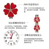 Reloj de Enfermera Trébol de Cuatro Hojas de la Suerte, Reloj de Pecho de Enfermera Colorido de Doble Capa, Reloj de Cuarzo Portátil para Enfermeras, Venta al por Mayor de Fábrica