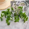 Fabricante de flor artificial de hoja de menta de 3 ramas, pared de rosas para decoración del hogar, flores artificiales, ramo de boda transfronterizo INS