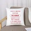 Almohada diy a mapa logo personalizado empresa regalos creativos animación estrellas circundantes según funda de cojín de sofá
