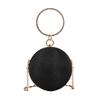 Bolsa Redonda Pequeña Esférica 2023 Nuevo Monedero de Pedrería Brillante Bolso de Noche de Anillo a la Moda Bolso Bandolera Distintivo para el Hombro