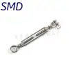 Torniquete de acero inoxidable 304 para cable de cuerda de tensión de cesta de flores, cuerpo abierto, tipo UU/CU/OU doble para flor de orquídea