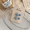 Accesorios para el Cabello de Encaje a Cuadros Florales Hechos a Mano Estilo Coreano Pinza para el Cabello Floral de Puntos Polares Pinza BB para el Cabello de Niña Dulce Fragmento Lateral para el Flequillo del Cabello